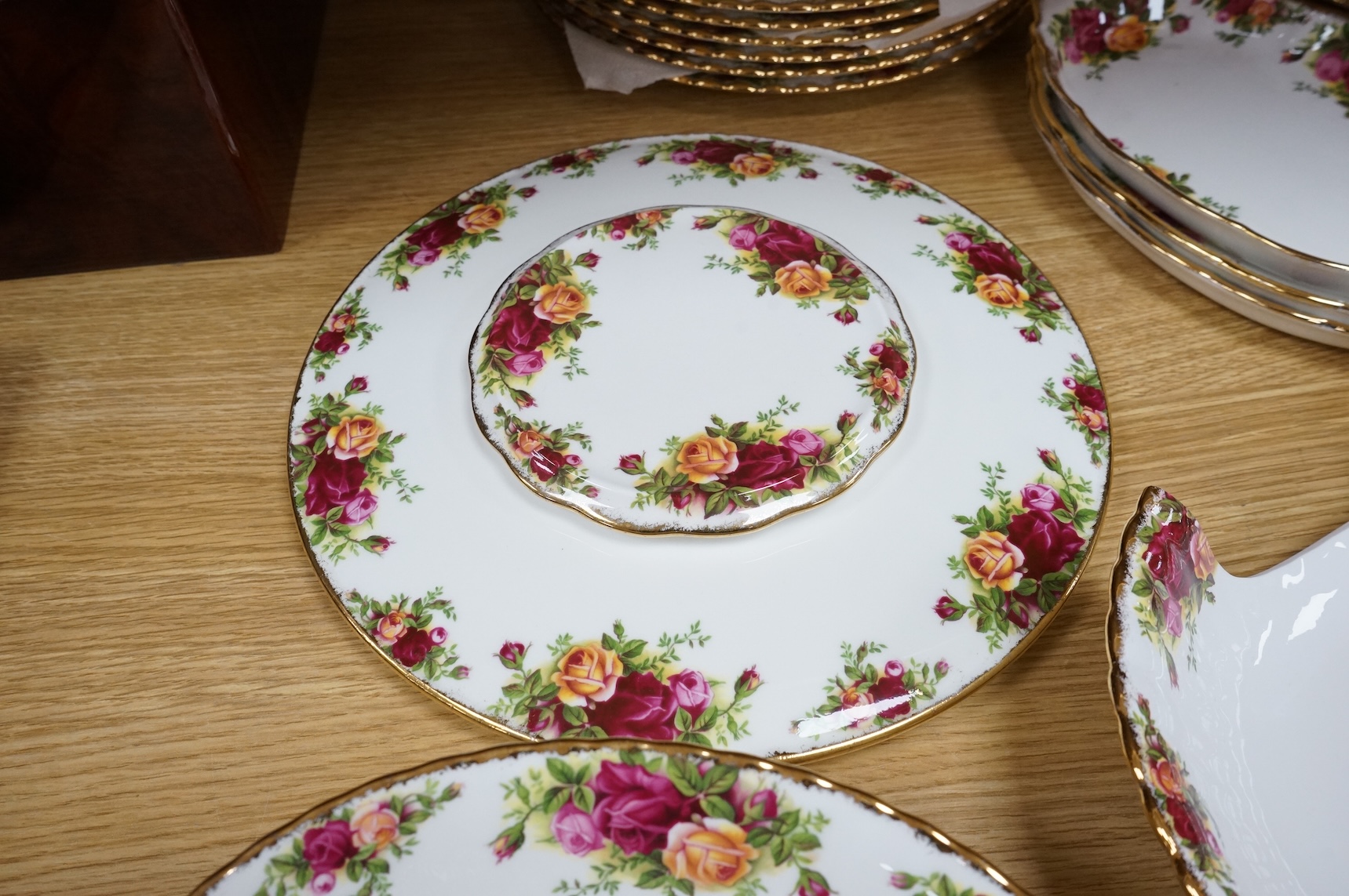 A collection of Royal Albert Old Country Roses tea wares